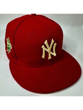 New York Yankees New Era 59FIFTY 1999 World Series Red Hat Size 8 MLB